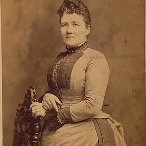 LeRue Lemer, Cabinet Card Photographer, 1800's Photo Card, Harrisburg, PA